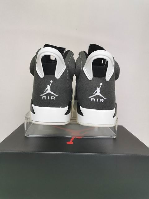 Air Jordan 6 Men's Basketball Shoes Black Grey
